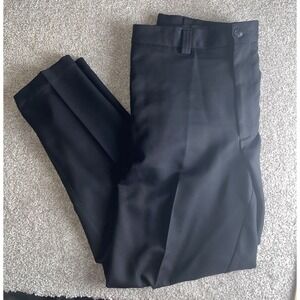 Oak hill Performance Dress Pants Big Man Preppy Black Mens 42x32 Business Flat